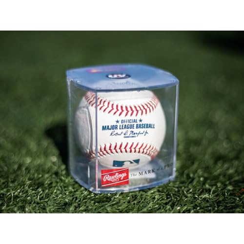 Rawlings Official MLB Baseball with Display Case – ROMLB-R