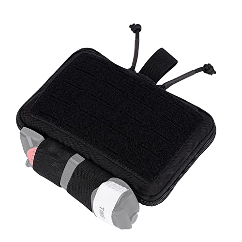 Dotacty Black Medical Pouch MOLLE EMT IFAK Tourniquet Holder—Tactical First Aid Utility