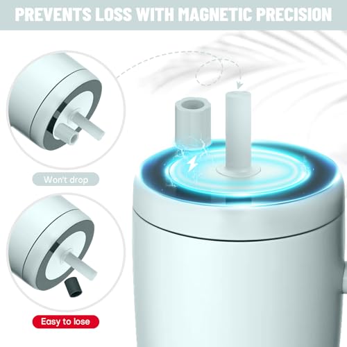 Magnetic Straw Cover - Silicone Leakproof Protector for Tumbler - Blue Agave