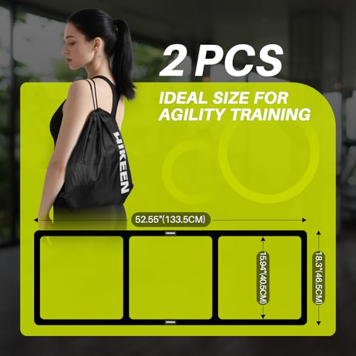 Agility Ladder - Speed Training Ladder for Football & Basketball - Black