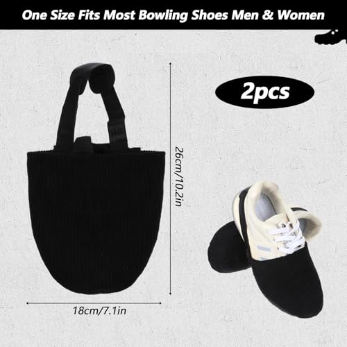 Bowling Shoe Covers - Stretchable Black Slide Accessories