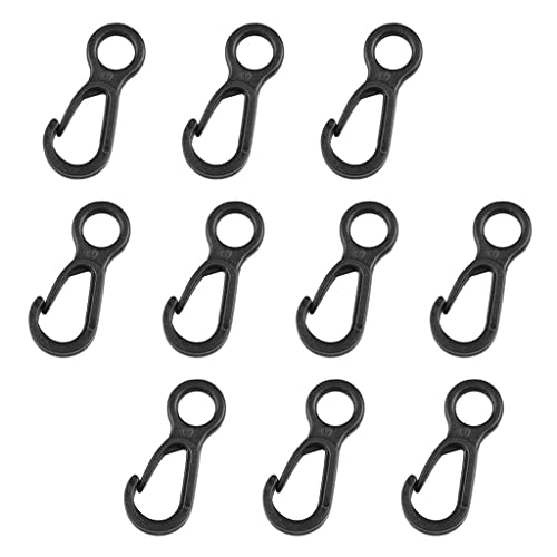 10 Pack Plastic Snap Clip Hooks - Durable Outdoor Accessories