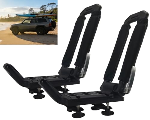 Folding Kayak Rack - Lightweight Aluminum, Tool-Free Lock, 100 lbs Capacity