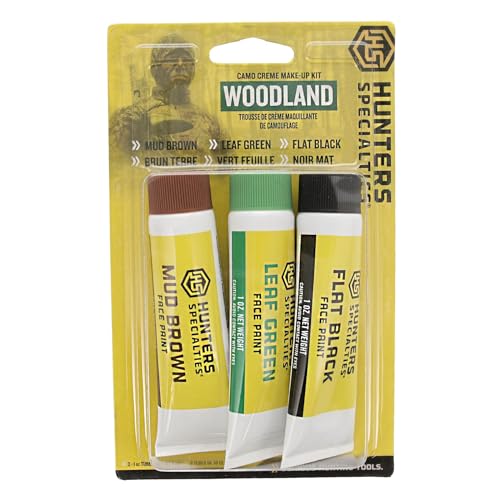 Camo Face Paint Makeup Kit - Woodland Camo - 3-Piece Set