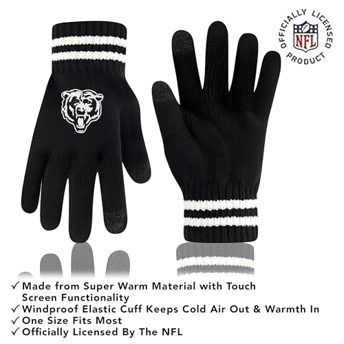 Cincinnati Bengals Winter Beanie Hat & Touch Screen Gloves - One Size