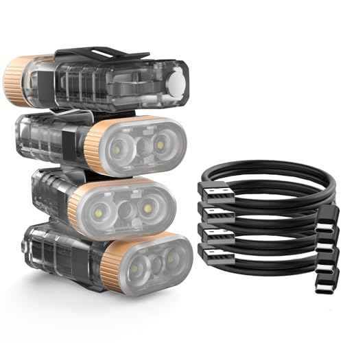 LED Small Powerful EDC Flashlight with Warm White Red Light,Bright 1500LM USB C Rechargeable 9 Modes Mini Pocket Keychain Flash Light with Clip,IP5 Waterproof,365nm UV Black Light,Tail Magnet 4PC