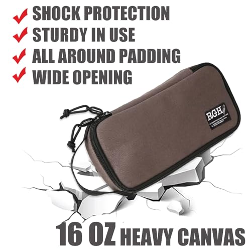 Rough Enough Small Tool Bag Pouch Canvas Portable Box Organizer Case with Zipper Handle for Motorcycle Bike
