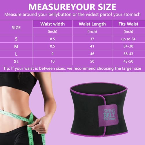MORECOO Waist Trainer for Men & Women, Sweat Band & Belly Trimmer for Workouts
