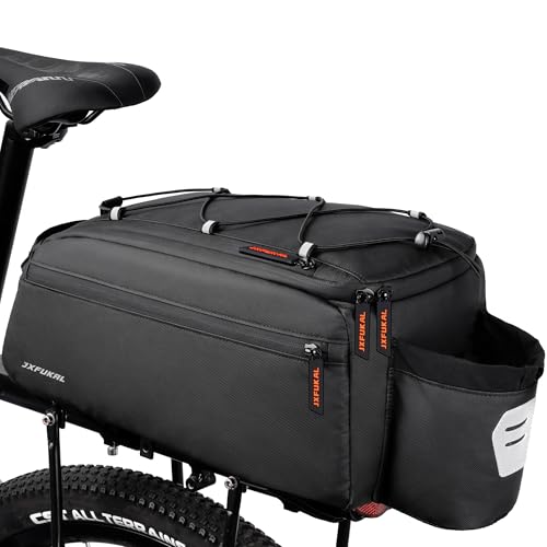 13L Waterproof Bike Rack Bag - Rigid Support Panels & Reflective Design