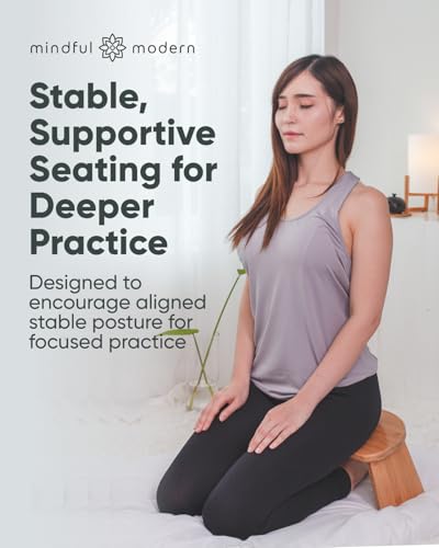 Folding Meditation Bench - Bamboo Kneeling Stool Without Pillow