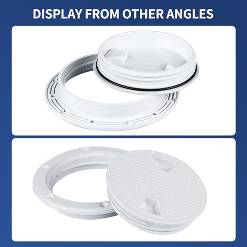4 Inch Round Non-Slip Boat Hatch with Detachable Cover