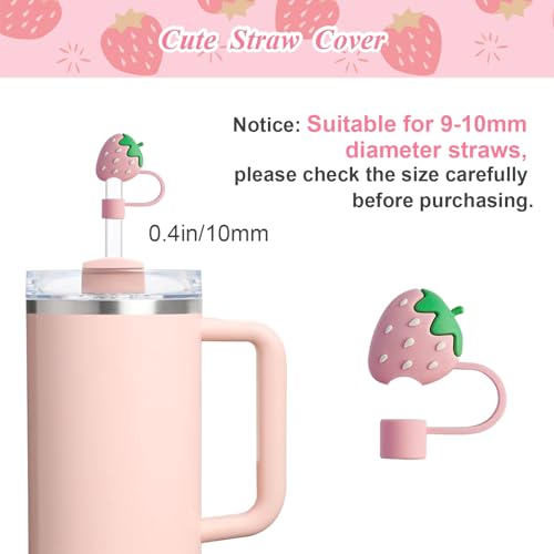 7-Piece Strawberry Cup Accessory Set for Stanley 30/40 oz