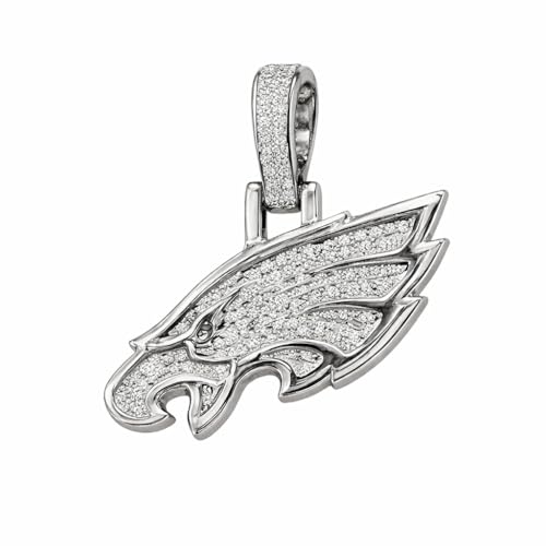 NFL Philadelphia Eagles Logo Pendant - Gold Plated Football Necklace