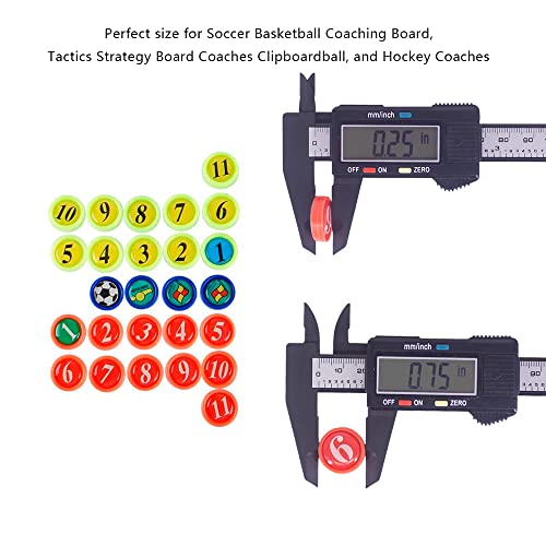 27 Premium Magnetic Gel Magnets for Sports Coaching