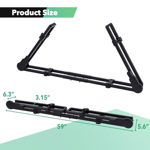 Upright Dual-Arm Roof Bike Rack - Rooftop Carrier for 1 Bike
