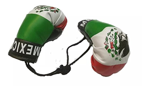 Mexico Boxing Glove Banner - Mini Flags for Car & Home