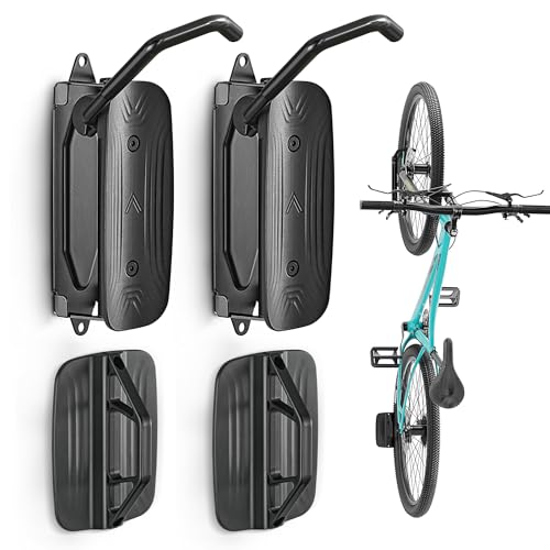 Heavy-Duty Bike Wall Mount - 2 Pack, 150° Swivel Design