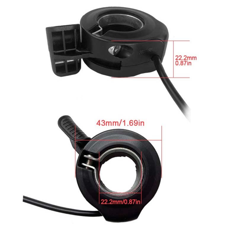 Schuck E-Bike Thumb Throttle 130X,Waterproof