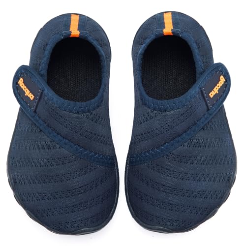 Toddler Water Shoes - Quick-Dry Lightweight Swim Shoes - Navy/Orange