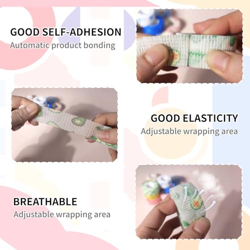 Self-Adhesive Finger Bandage - 8 Rolls of Waterproof Elastic Tape