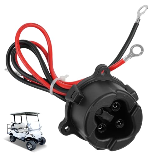 Panglong 48V MAC DC Charger Plug Receptacle for Yamaha G29 Golf Cart - OEM# JW9-H6181-00