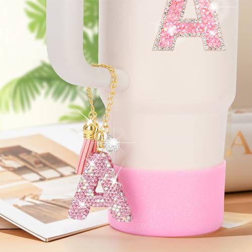 Personalized Sparkly Accessories Set for Stanley Cups - 5pcs