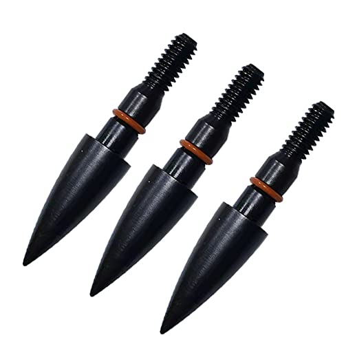 Archery Field Points - Steel Screw-In Tips, 100-300 Grains (12 Pack)