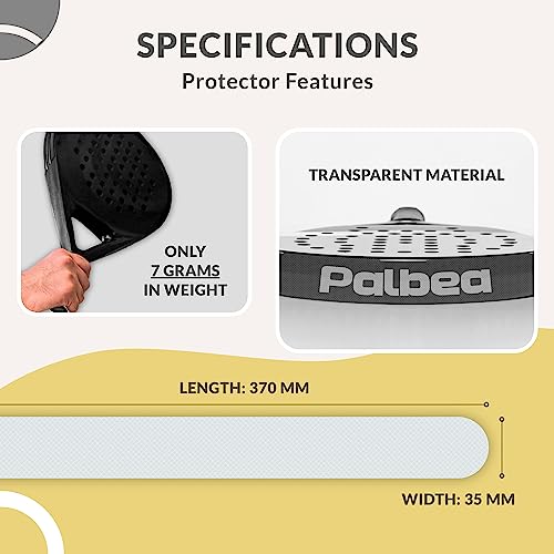 Padel Racket Protector Tape - High Strength, Easy Install - 2 Pack