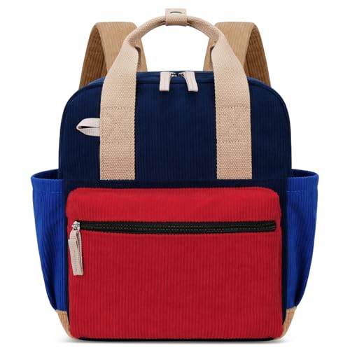 Toddler Backpack - Mini 12'' for Boys & Girls - Blue & Red