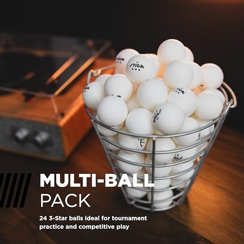 3-Star Table Tennis Balls - 24 Pack White - USATT Approved