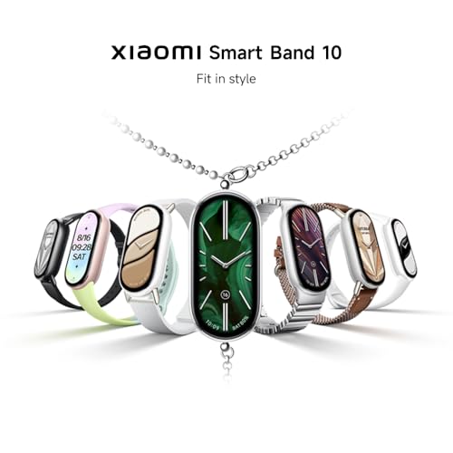 Xiaomi Mi Smart Band 10 - 1.72" AMOLED Display, 21 Days Battery Life