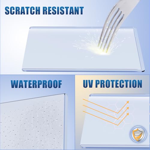 Card Sleeves - 3" x 4" Hard Plastic Protectors for 48 Cards