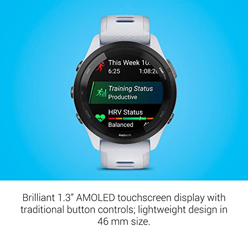 Garmin Forerunner 265 Running Smartwatch - AMOLED Display, 46mm