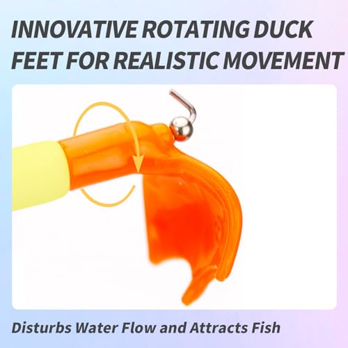 Topwater Duck Lure - 3D Duckling Floating Bait for Fishing