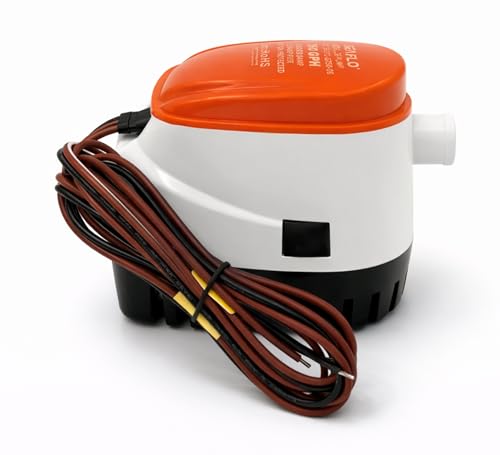 Automatic Submersible Bilge Pump - 750 GPH, 12V, 3/4" Outlet