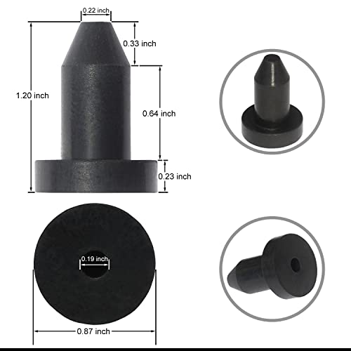 Kayak Scupper Plugs - 4 Pack Durable Neoprene Drain Plugs for 1/2 Inch Holes