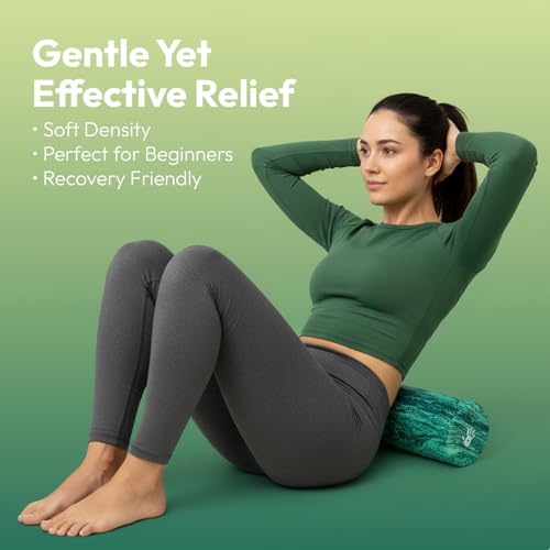Soft Density Foam Roller 36" x 6" for Yoga, Pilates & Recovery