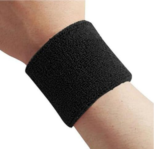 Wrist Sweatbands for Men & Women - Absorbent Athletic Arm Bands