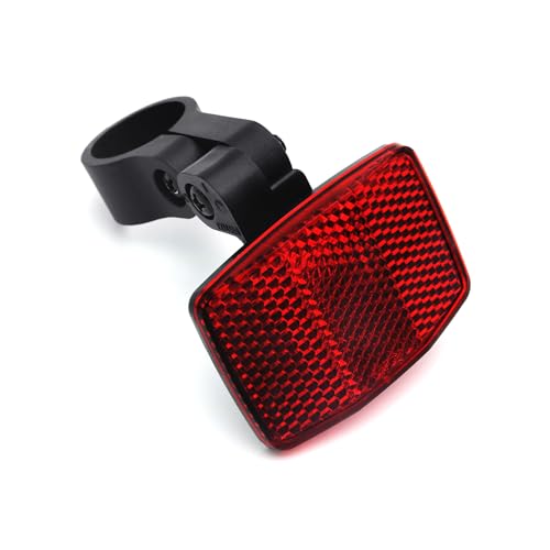 Red Bicycle Rear Reflector - High Visibility Safety Light