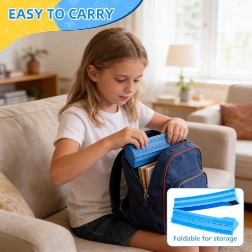 Pack of 6 Foldable Card Holders for Kids & Game Players, Collapsible Playing Card Cases