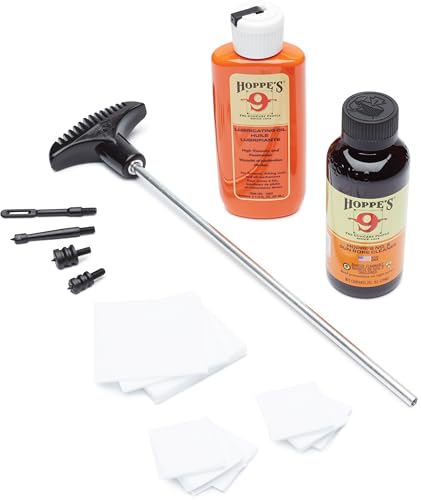 Weapon Cleaning Kit for .38, .357 & 9mm Pistols with Aluminum Rod