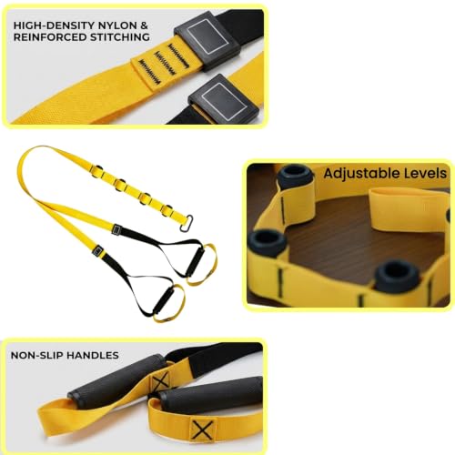 Full Body Suspension Training Kit with Adjustable Door Anchor