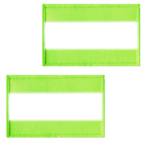 Reflective Safety Patches - 2pcs Hook and Loop, Green