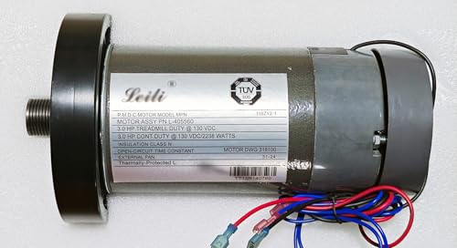 Treadmill DC Drive Motor with Flywheel - 3.0 HP, 130 VDC
