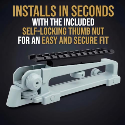 Picatinny Rail Scope Mount for Versatile Optics - 12 Slots