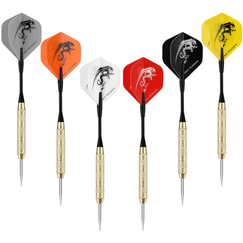 18 Pack 20G Metal Tip Darts Set - Stainless Steel Dart Set