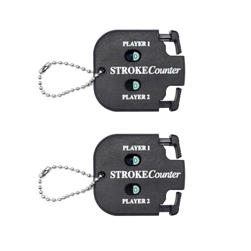 2-Pack Golf Score Counters - Dual Player Stroke Clickers