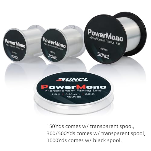 PowerMono Fishing Line - 4LB (150 Yards) Clear, Ultimate Strength & Shock Absorber