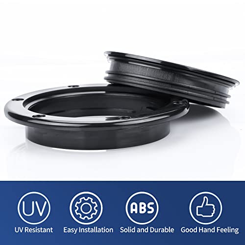 4-Inch Round Non-Slip Boat Hatch with Detachable Cover