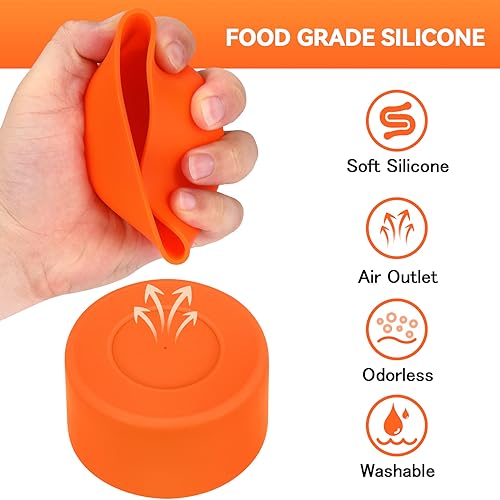 Silicone Protective Boot for Tumblers - 2 Pack, Orange